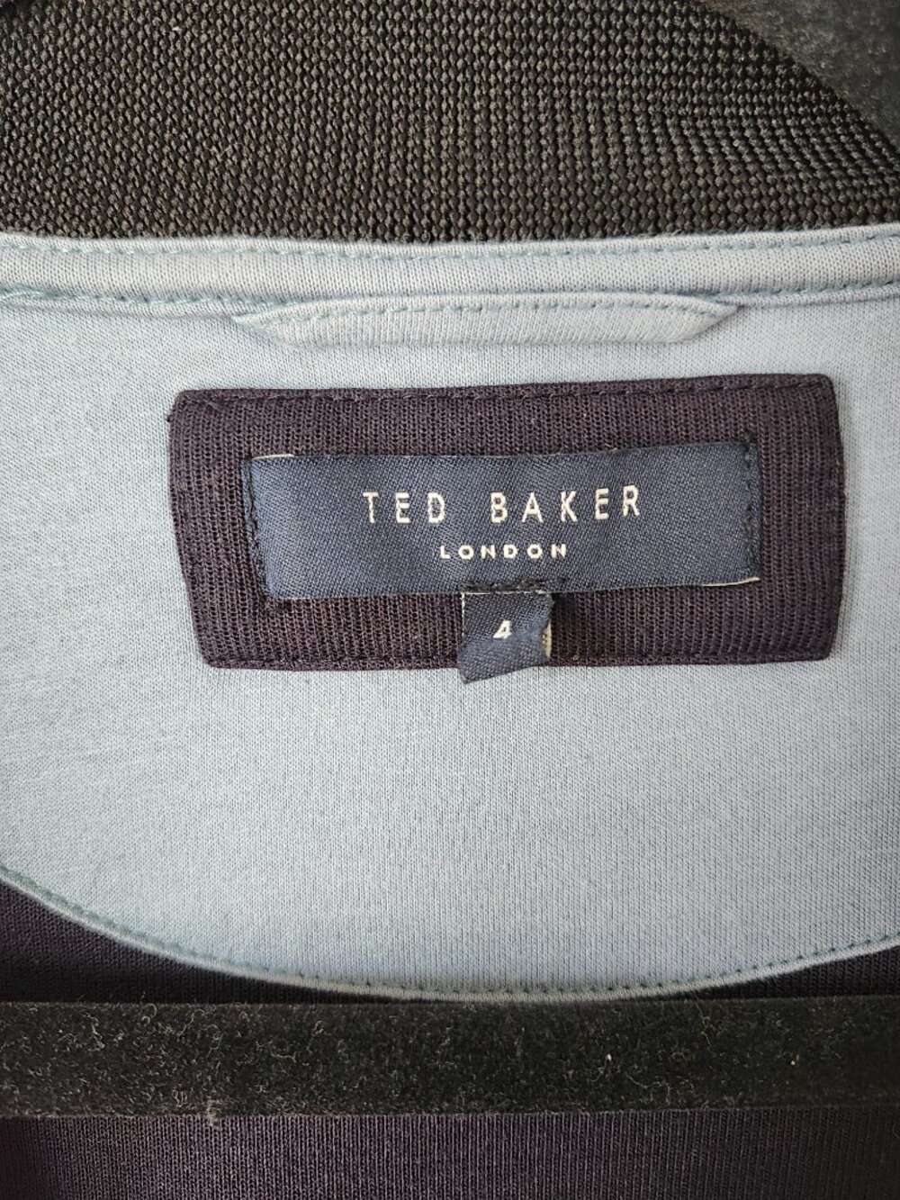 Ted Baker Navy Blue Full-Zip Knit Sweater - Picture 8 of 8